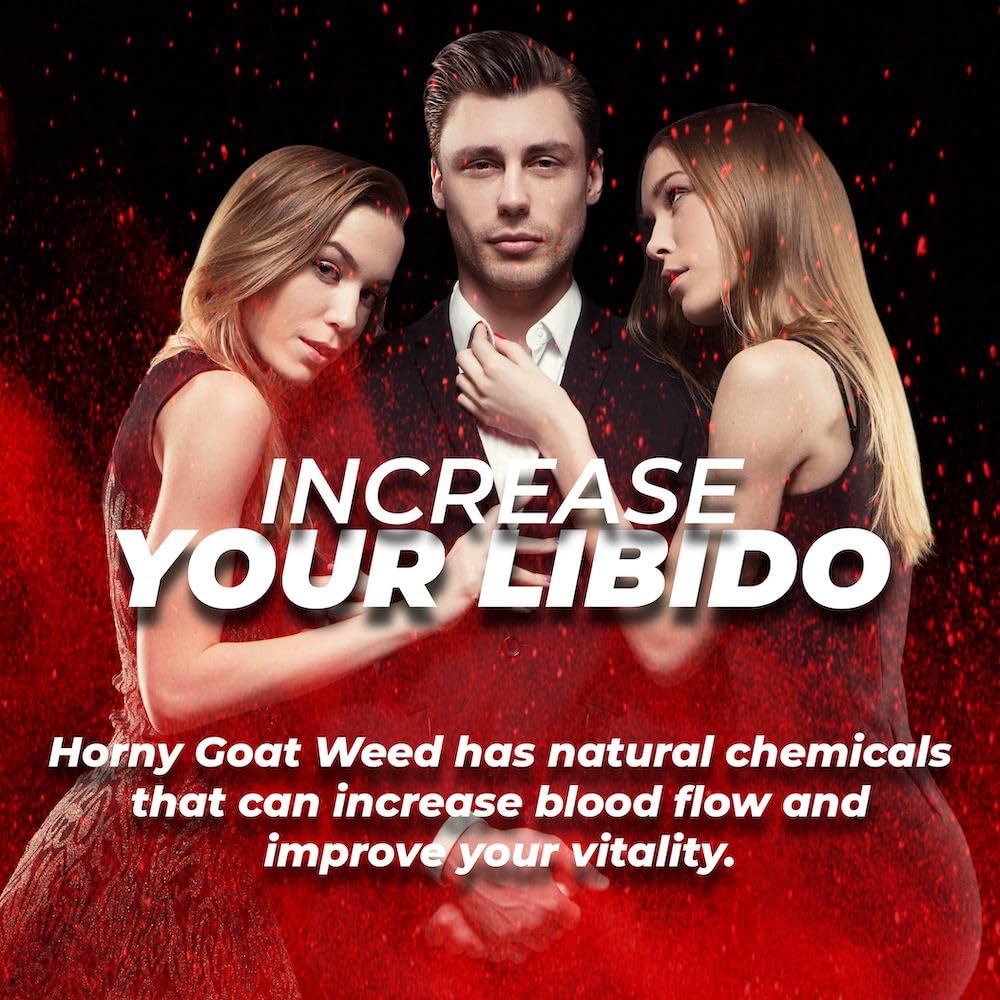 MANTFUP Vitality Enhancer for Men | Testosterone Booster & Natural Enhancement to Boost Men's Health, Libido, Stamina & Energy | Horny Goat Weed | Made in USA (1 Month Supply, 60 Caplets)