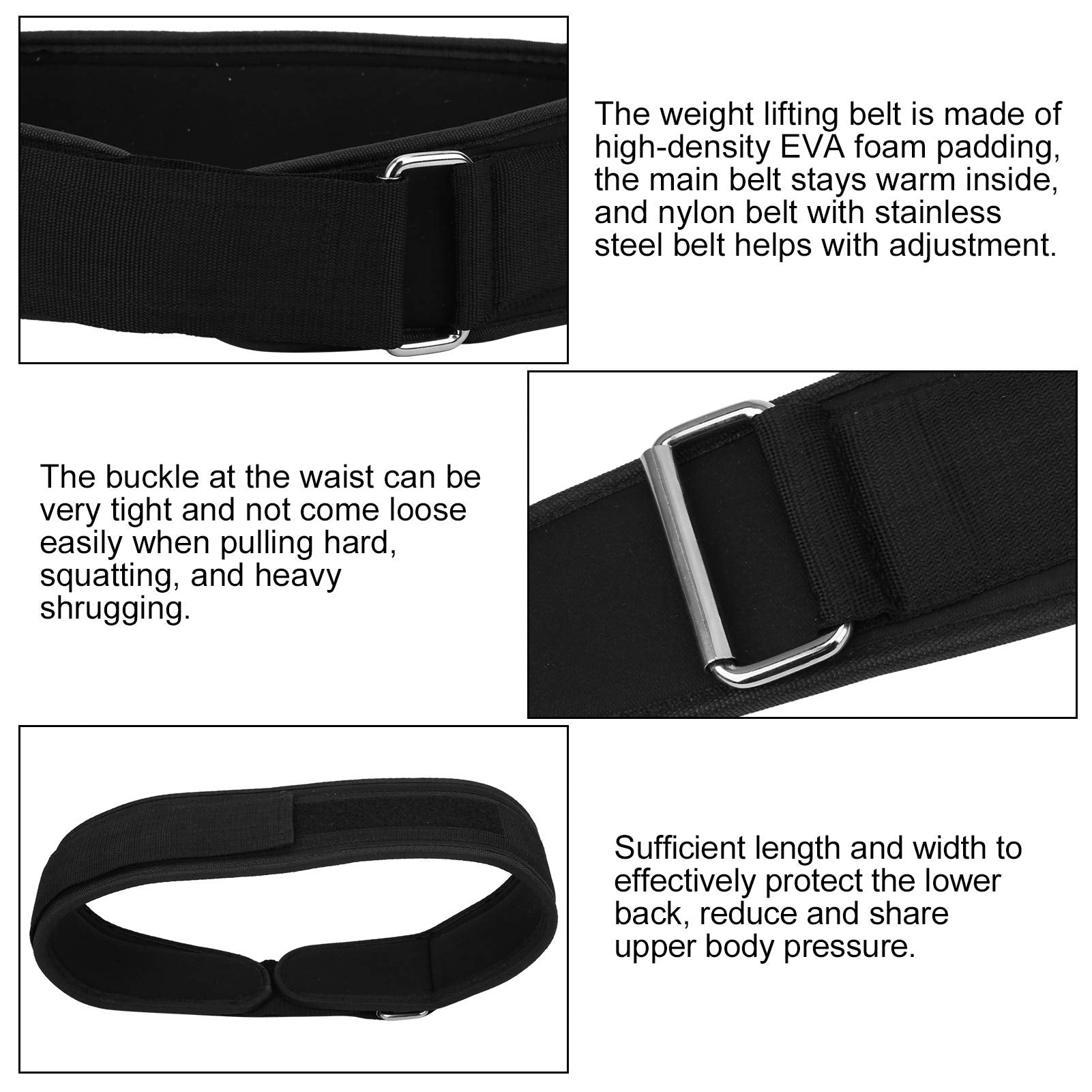 Waistband, Ergonomically Designed Weightlifting Belt, High Density for Weightlifting Gyms (M)