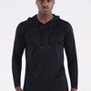 CADMUS Men's Workout Long Sleeve Fishing Shirts UPF 50+ Sun Protection Dry Fit Hoodies,1 Pack,096,Black,XXX-Large