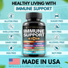Elderberry Immune Support Supplement 8-in-1 Formula with Echinacea, Vitamin C & Zinc, Vitamin D 5000 IU, Turmeric, Ginger, Ashwagandha – 60 Capsules