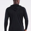 CADMUS Men's Workout Long Sleeve Fishing Shirts UPF 50+ Sun Protection Dry Fit Hoodies,1 Pack,096,Black,XXX-Large