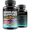 Elderberry Immune Support Supplement 8-in-1 Formula with Echinacea, Vitamin C & Zinc, Vitamin D 5000 IU, Turmeric, Ginger, Ashwagandha – 60 Capsules