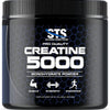 STS Creatine 300 Grams - 100% Pure Raw Creatine Monohydrate Powder, Pre-Workout, Post-Workout, Build Muscle and Stamina - 60 Servings - with scoop