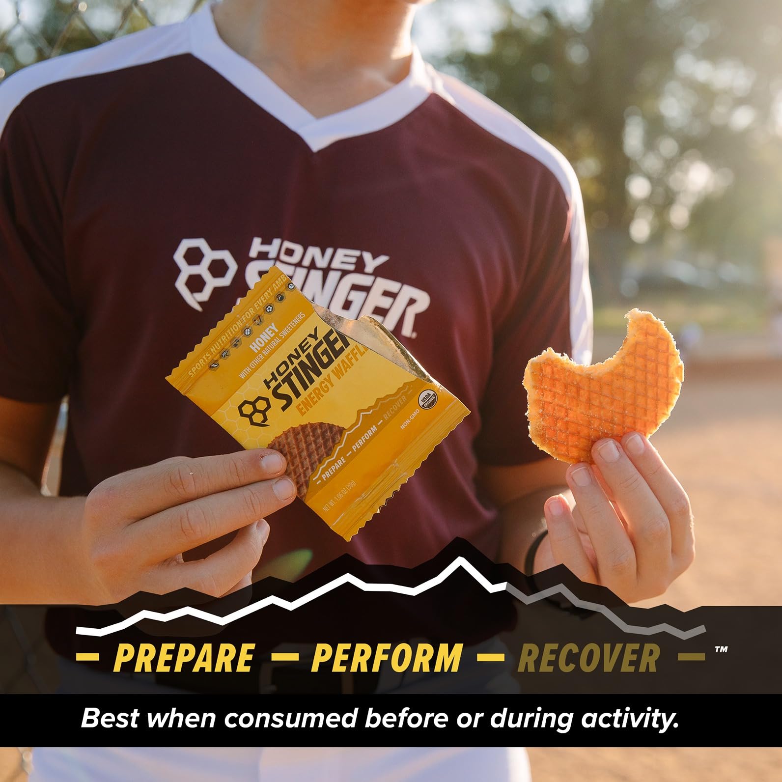 Honey Stinger Organic Honey Waffle Energy Stroopwafel for Exercise, Endurance and Performance Sports Nutrition for Home & Gym, Pre and Post Workout Box of 16 Waffles, 16.96 Ounce (Pack of 16)
