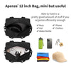 Apenze Small Gym Bag Carry On Bag - 12 in Mini Duffle Bag Lightweight for Overnight Travel（Black）