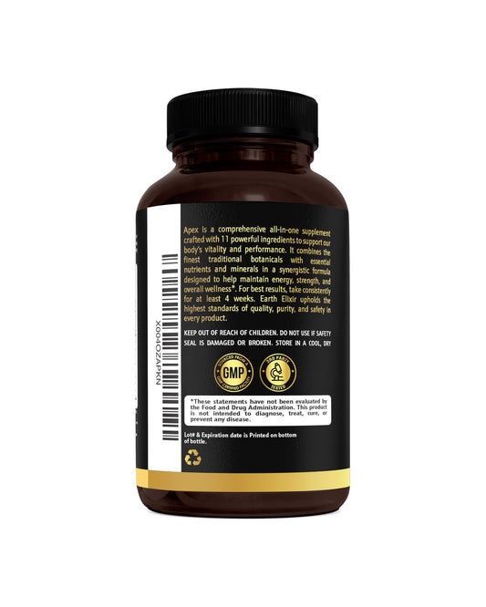 Apex Testosterone Supplement for Men – 11-in-1 Formula with Ashwagandha, Fenugreek Capsules, Tongkat Ali, Shilajit for men, Stinging Nettle Root, Vitamin D, Zinc & Boron – Natural Vitality & Energy