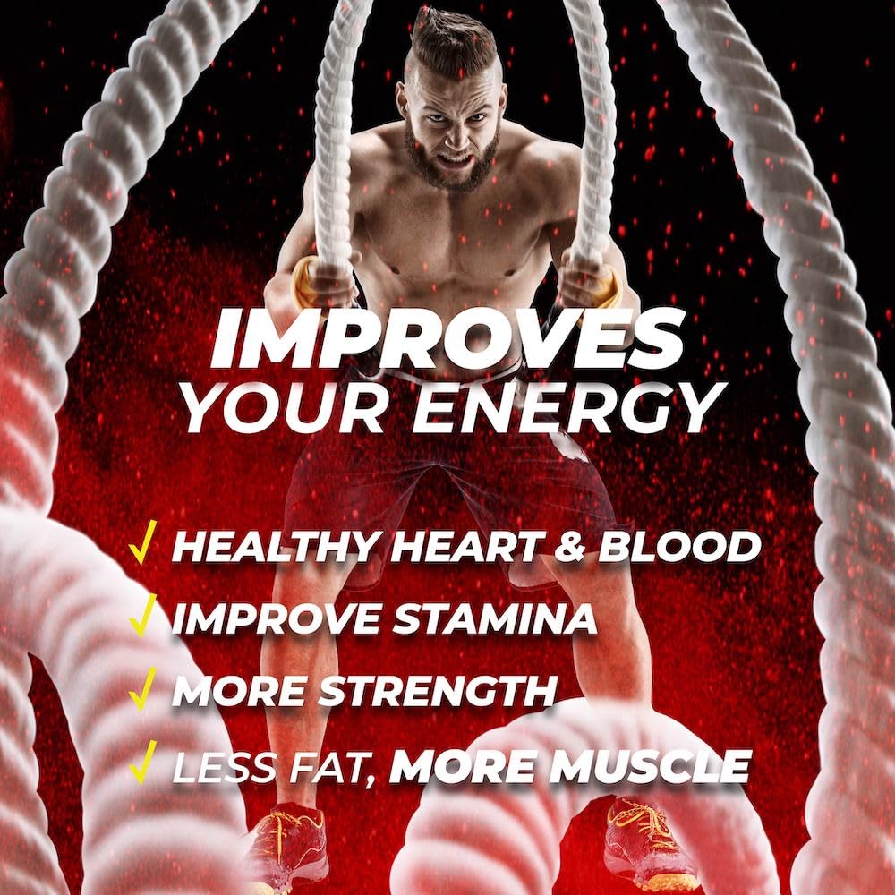 MANTFUP Vitality Enhancer for Men | Testosterone Booster & Natural Enhancement to Boost Men's Health, Libido, Stamina & Energy | Horny Goat Weed | Made in USA (1 Month Supply, 60 Caplets)