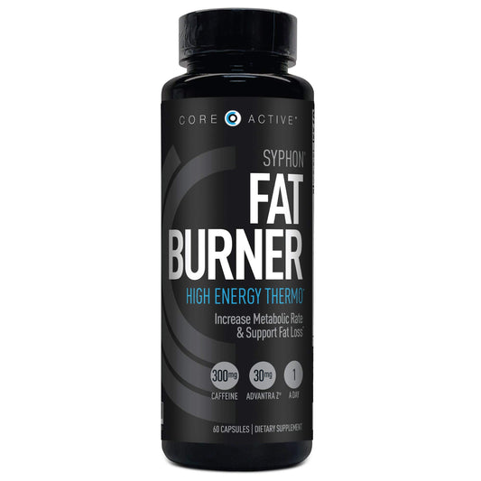 Core Active Syphon Thermogenic Fat Burner for Men, Keto Pills, Advantra Z for Energy, Focus, Appetite Control, Increase Metabolism Muscle Toning Supplements, Weight Loss Pills for Women - 60 Capsules
