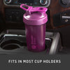 BlenderBottle Classic V2 Shaker Bottle Perfect for Protein Shakes and Pre Workout, 20-Ounce, Clear/Black