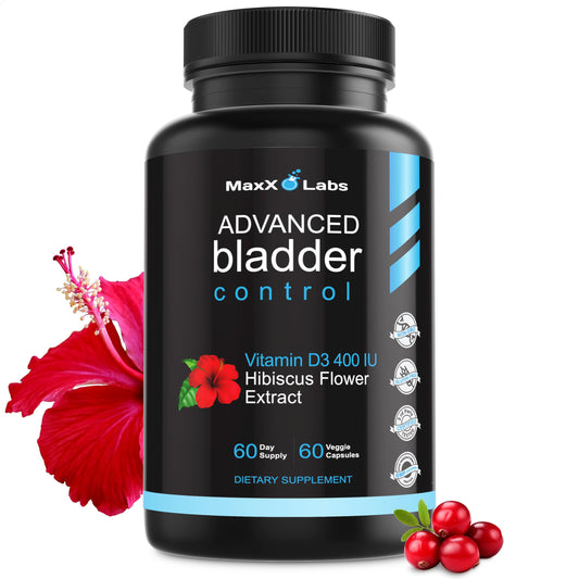 MaxX Labs Advanced Bladder Control Supplements for Women & Men - Supports Urinary Tract Health - Helps Overactive Bladder & Urinary Tract Infection - Cranberry Pills w/Pumpkin Seed Oil Extract