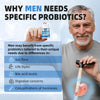 ZEBORA Probiotics for Men 100 Billion CFU - Probiotics for Digestive Health, Men's Probiotics Supplement, Prebiotics & Enzymes, for Prostate Health with Saw Palmetto | 90 Veg Capsules