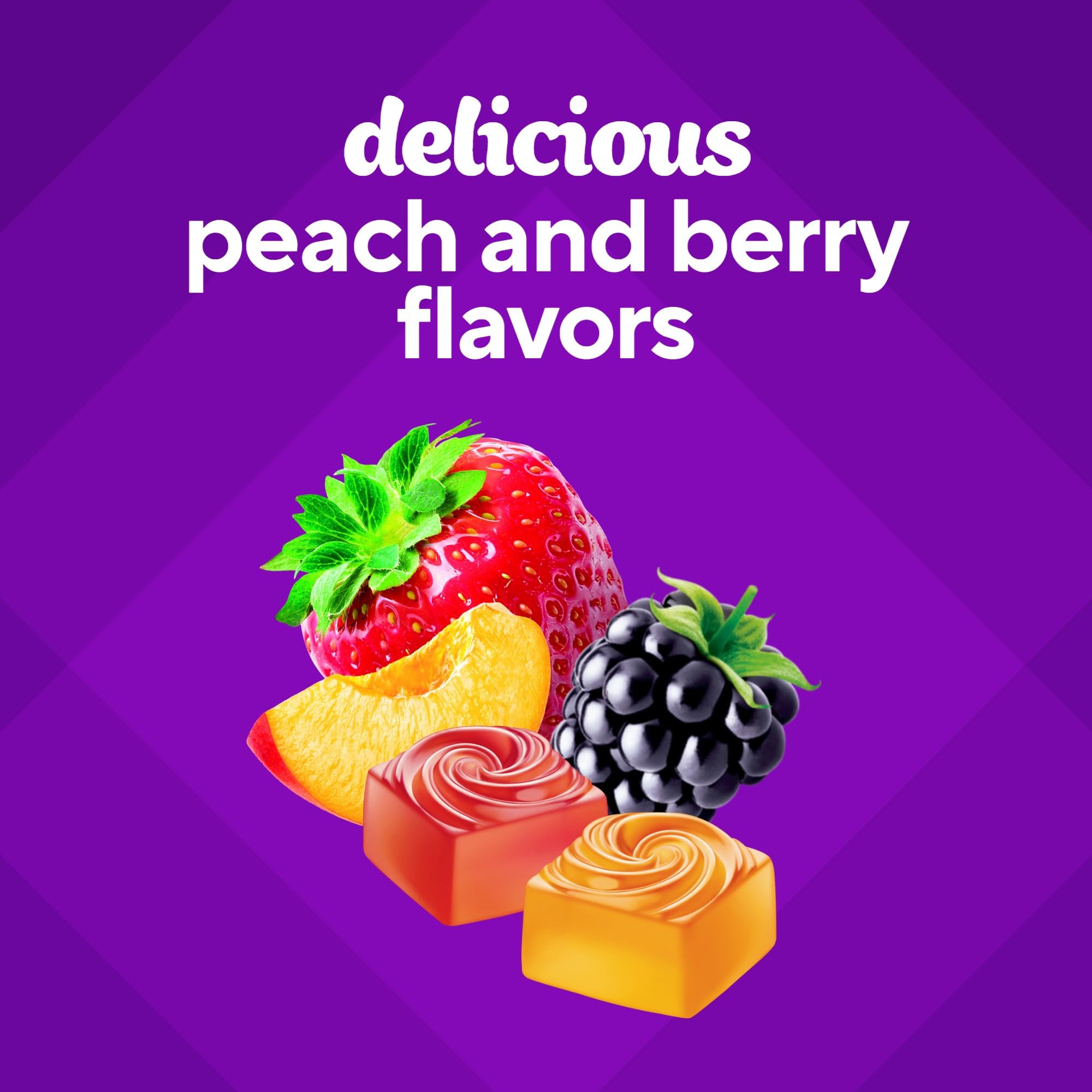 Vitafusion Fiber Well Sugar Free Fiber Supplement, Peach, Strawberry And Blackberry Flavored Supplements, 90 Count