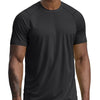 Zengjo Workout Shirt Men Quick Dry(Grey,M)