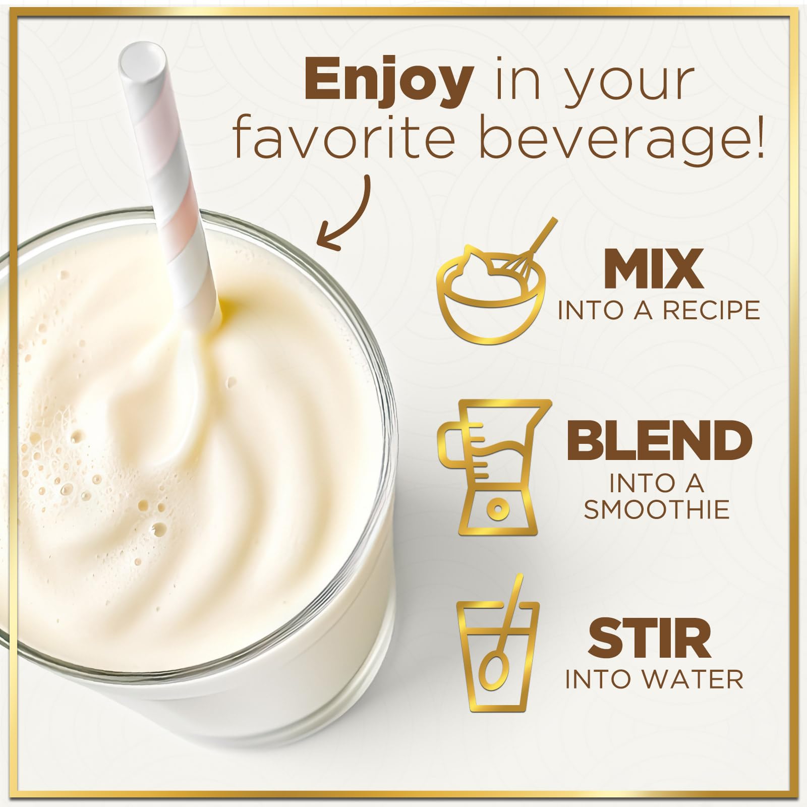 Whey Protein Powder, Creamy Vanilla Whey Isolate with 26g Protein & BCAAs - Support Muscle Growth, Recovery & Fitness - Gluten Free, Fast Absorbing, Easy Digesting for Women & Men - 24 Servings