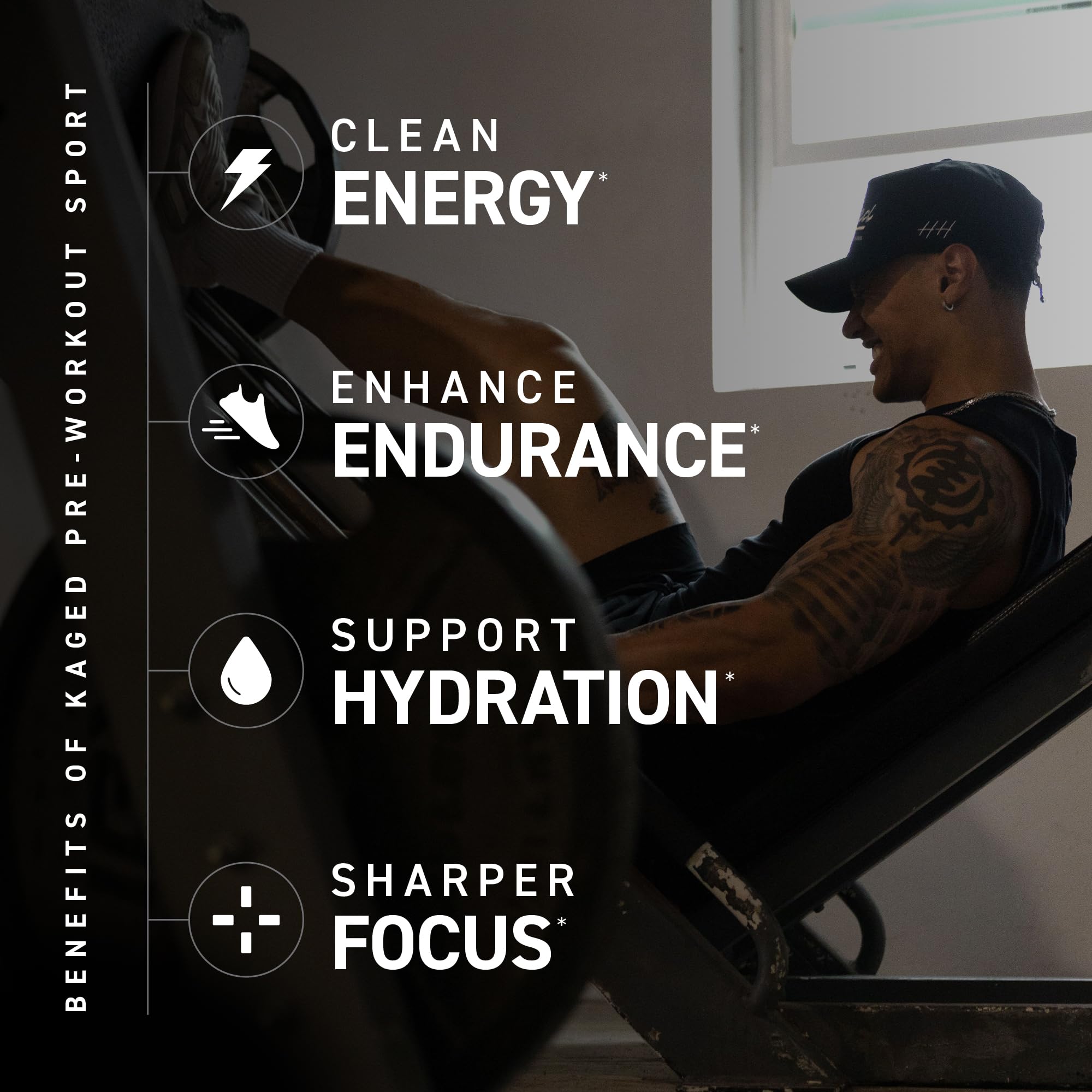 Kaged Athletic Sport Pre Workout Powder | Fruit Punch | Energy Supplement for Endurance | Cardio, Weightlifting Sports Drink | 20 Servings