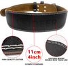 Leather Weight Lifting Belts for Men, Gym Belt for Weight Lifting, Lower Waist Back Support for Powerlifting Weightlifting Heavy Duty Workout Strength Training Bodybuilding Cross Training (M, Black)