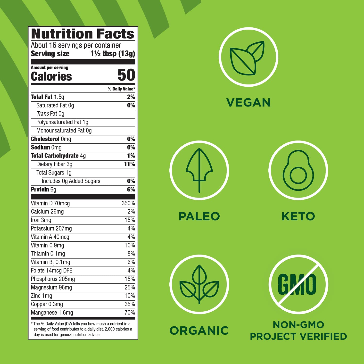 Manitoba Harvest Hemp & Supergreens Powder, 7.5 oz