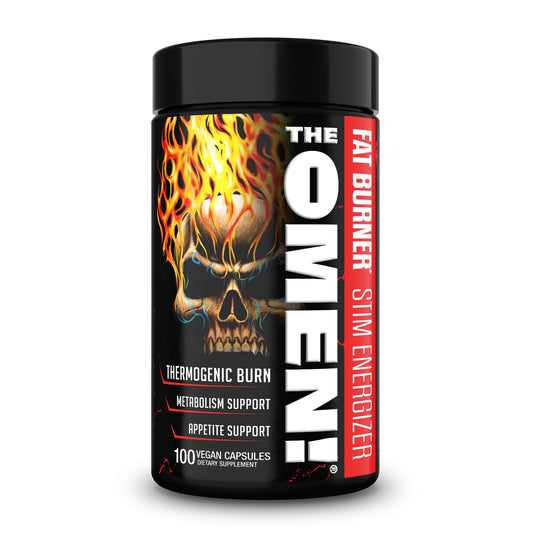 JNX SPORTS The Omen! Thermogenic Fat Burner – Dietary Supplement for Men & Women with L Carnitine | Appetite Suppressant & Metabolism Booster | 100 Capsules