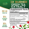 Green Tea Extract Pills - 98% Standardized EGCG 1300mg for Natural Extra Strength Energy - Supports Antioxidant & Heart Health - Herbal & Immune Support with Polyphenols - Max Potency - 120 Capsules