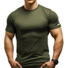 Athletic Shirt for Men Dry Fit(Army Green,L)