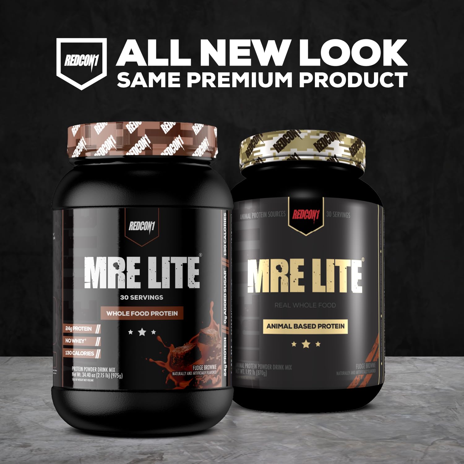 REDCON1 MRE Lite Whole Food Protein Powder, Vanilla - Low Carb & Whey Free Meal Replacement with Animal Protein Blends - Easy to Digest Supplement Made with MCT Oils (20 Servings)