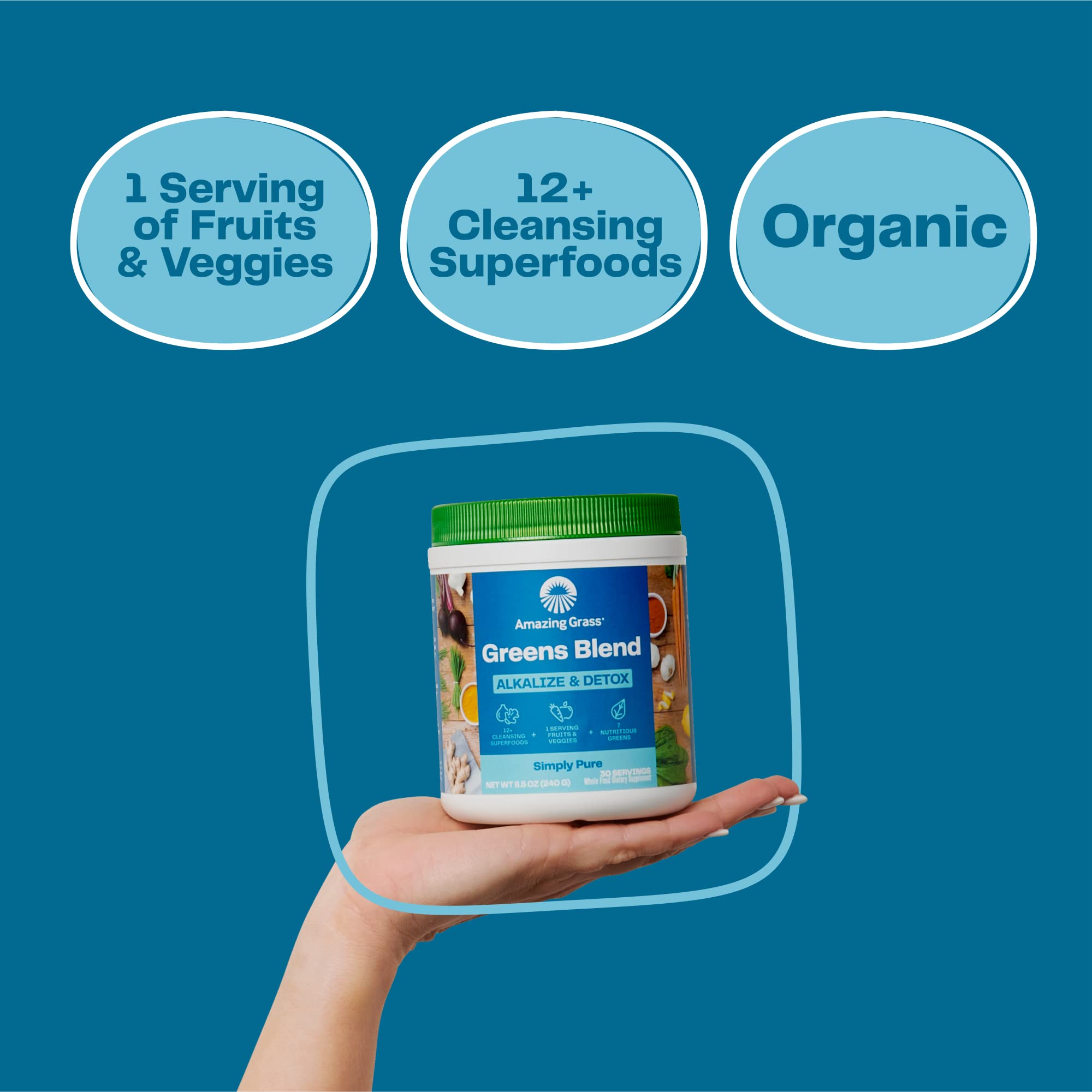 Amazing Grass Detox Greens Powder, 30 Servings