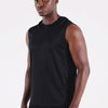 NELEUS Men's Running Tank Tops Sleeveless Athletic Workout Shirts with Hoods and Zipper,3 Pack,5099,Black/Grey/Navy Blue,L