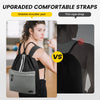 Vorspack Drawstring Backpack - Drawstring Bag with Front Pocket Lightweight String Backpack with Reflective Strips Cinch Bag Sackpack for Gym Sport Trip Hiking - Black