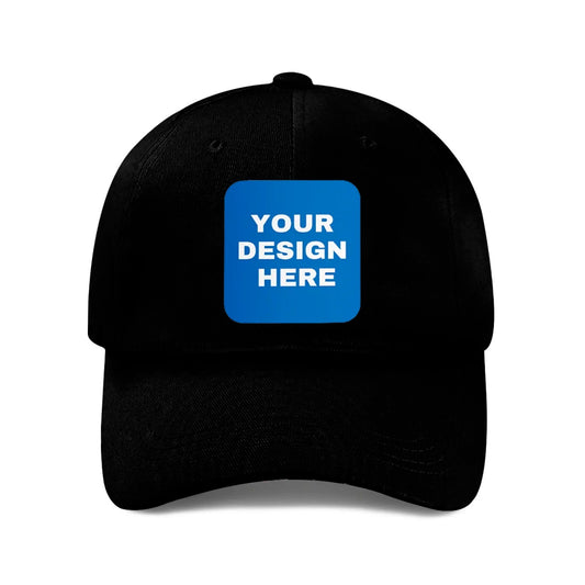 Generic Bulk Custom Hat Custom Baseball Cap Your Image Here Add Company Logo Dad Hat Custom Hats Black Baseball Cap