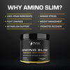 Amino Slim - Slimming BCAA Weight Loss Drink for Women, Vegan Amino Acids & L-Glutamine Powder for Post Workout Recovery & Fat Burning | Daily Appetite Suppressant, Metabolism Booster & Stress Relief