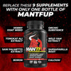 MANTFUP Vitality Enhancer for Men | Testosterone Booster & Natural Enhancement to Boost Men's Health, Libido, Stamina & Energy | Horny Goat Weed | Made in USA (1 Month Supply, 60 Caplets)