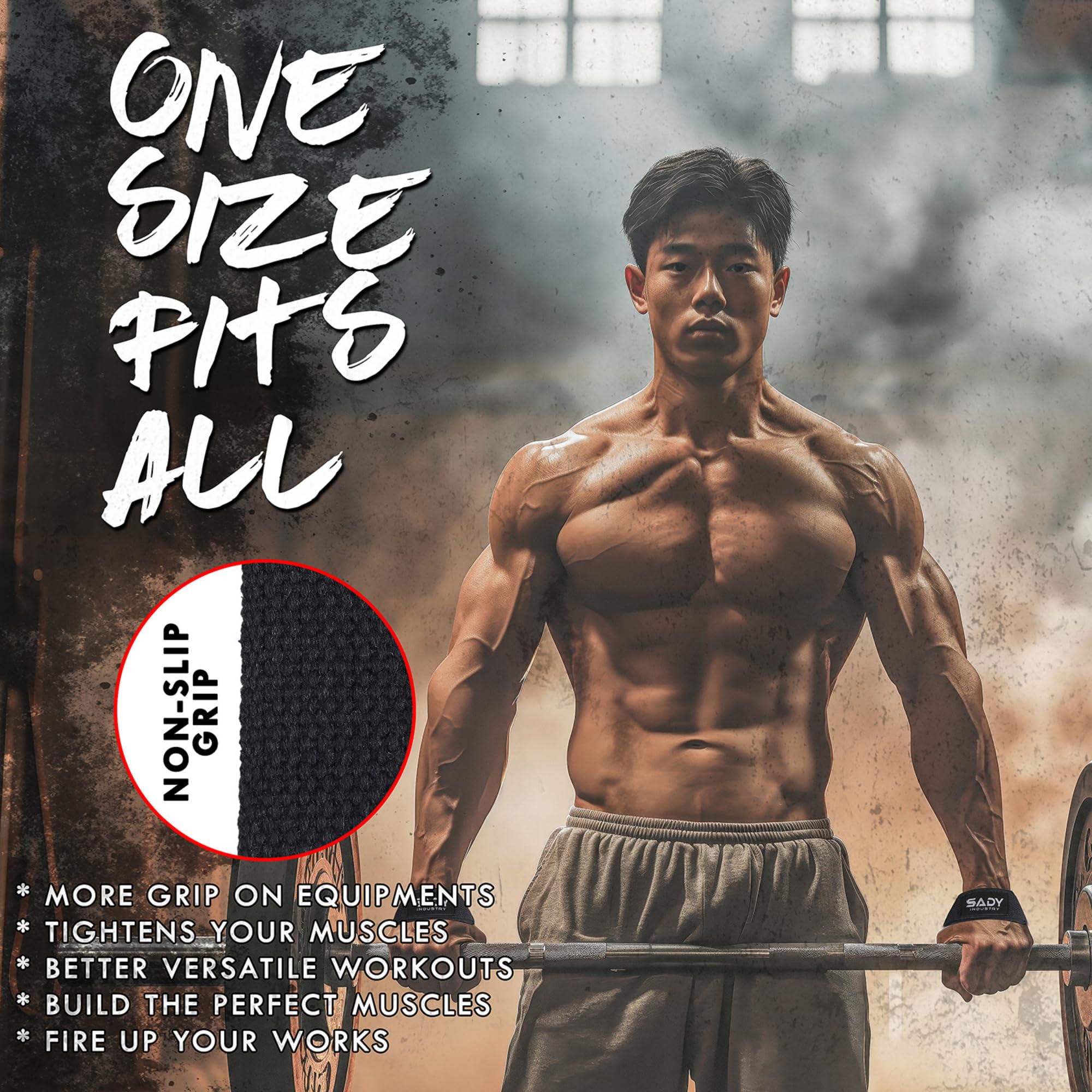 Lifting Wrist Straps for Weightlifting, Weight Lifting Straps Gym Power Workouts Lifting Straps Padded Cotton Men Women Supportive Lift Deadlift Strap (Black)