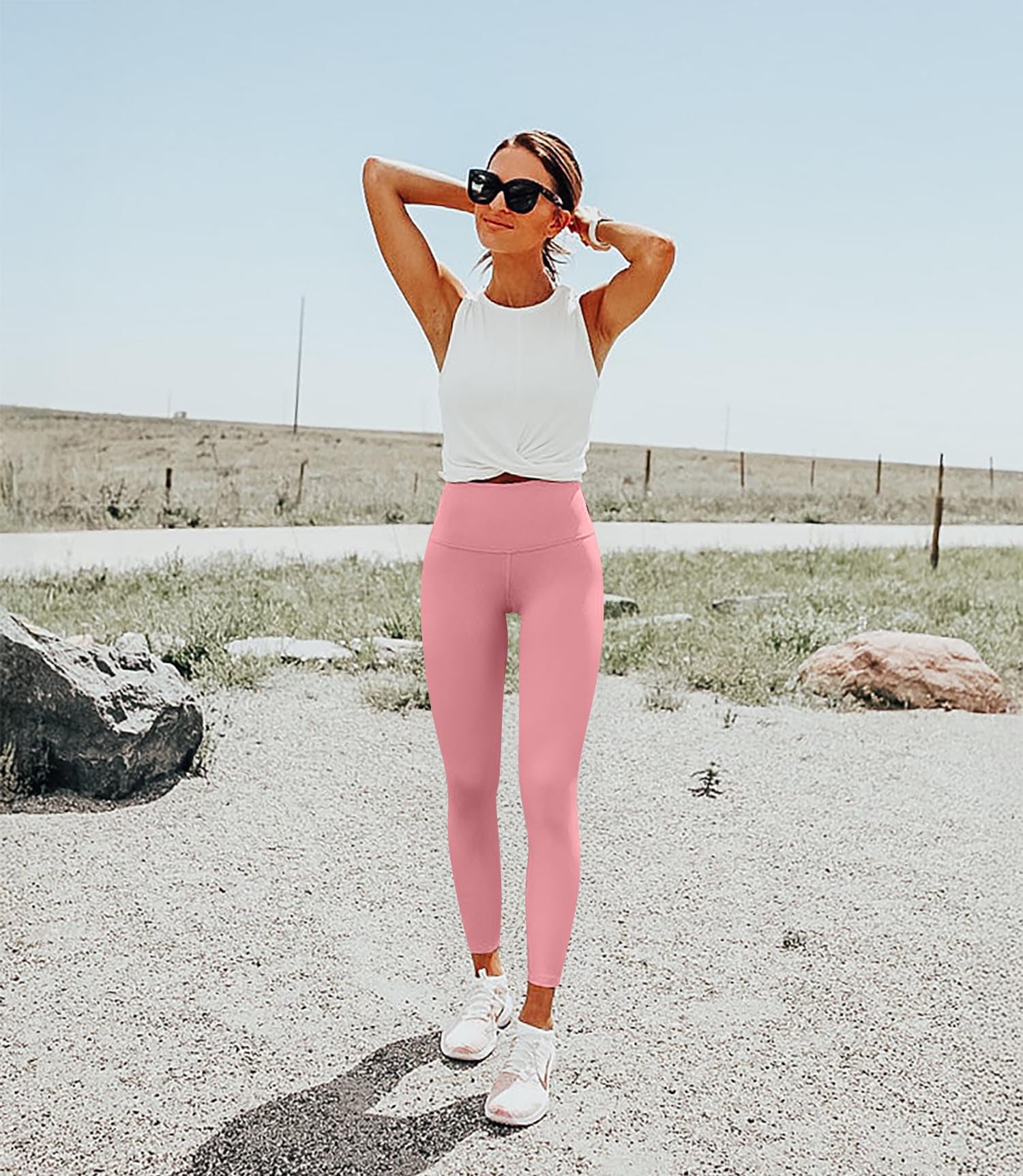 Blisset 1 Pack High Waisted Leggings for Women-Soft Athletic Tummy Control Pants for Running Yoga Workout Reg & Plus Size