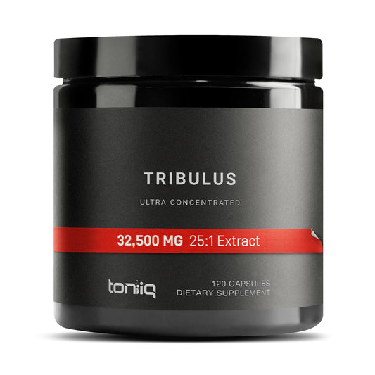Toniiq Ultra High Strength Tribulus Capsules - 95% Saponins - 1300mg Concentrated Extract Formula - 120 Caps