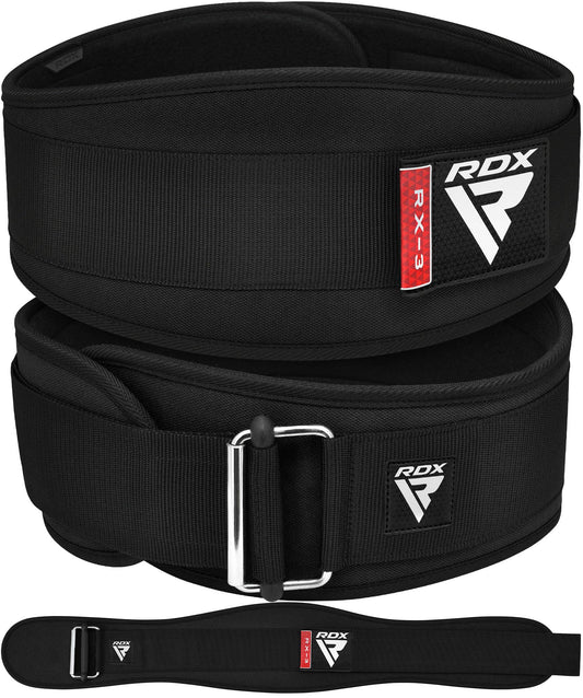 RDX Weight Lifting Belt AUTO Lock, 6.5” Padded Back Support, Men Women Gym Fitness Strength Training, Bodybuilding Powerlifting Weightlifting Workout, Deadlift Squat, Pro Exercise Equipment