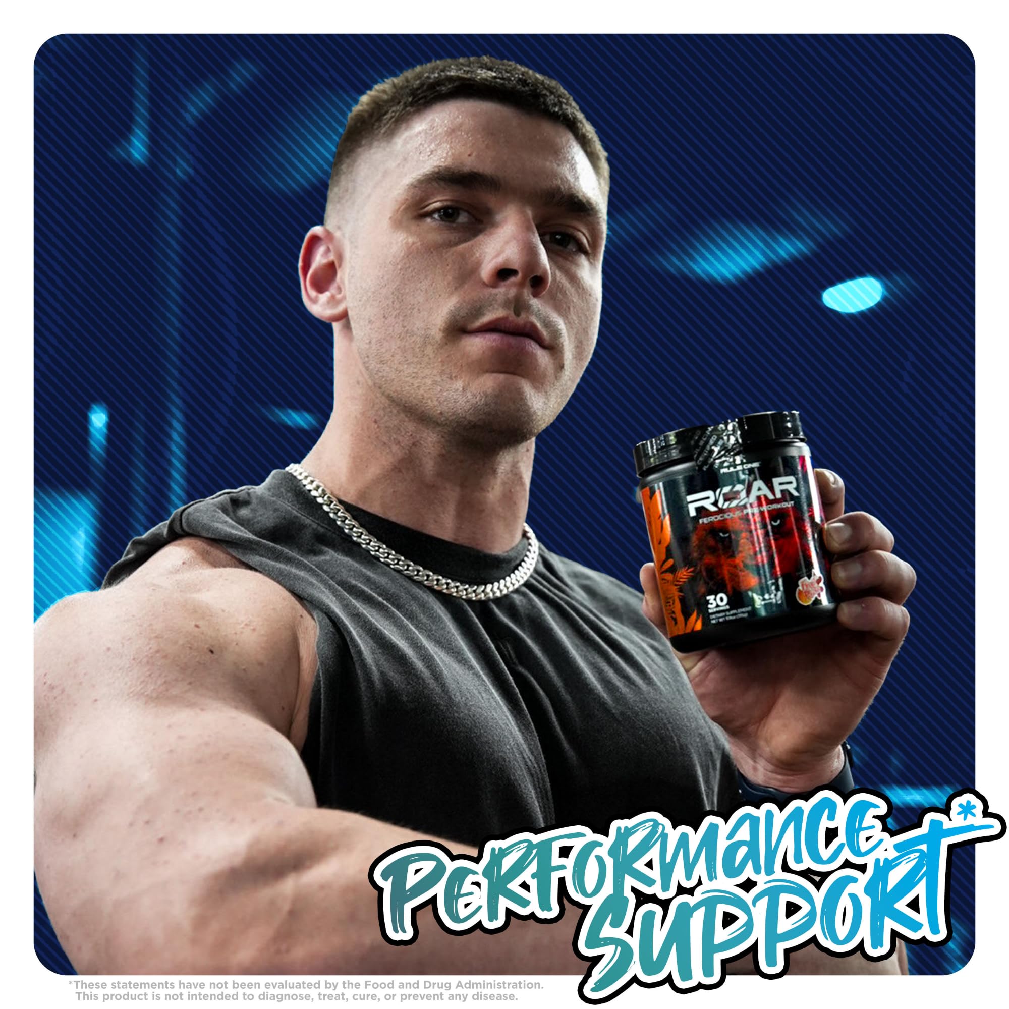 Rule 1 Roar - Pre-Workout Powder with Creatine, Beta-Alanine, Citrulline, Electrolytes & Caffeine