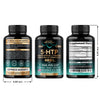 5HTP 400 mg Capsules - 5-HTP Supplement Tryptophan - Ashwagandha | L-Theanine | St. John's Wort | Vitamins B6 & D3 | 5 HTP - Sleep, Mood & Brain Support - NON-Habit Forming & Drug-Free - 60 Capsules