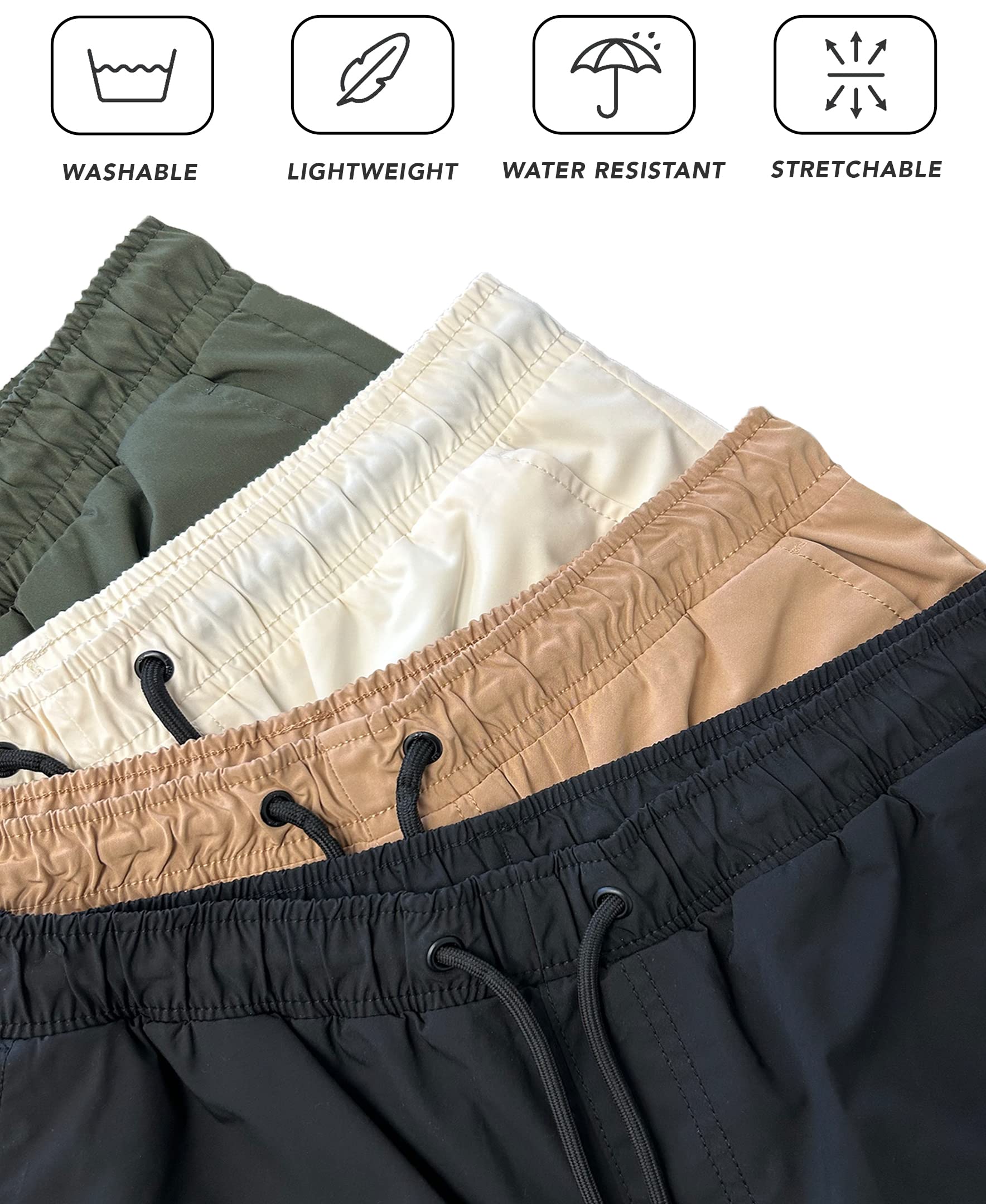 Southpole Men's Lightweight Tech Woven Jogger Pants, Cargo Pockets, Quick Dry, Grey, Small