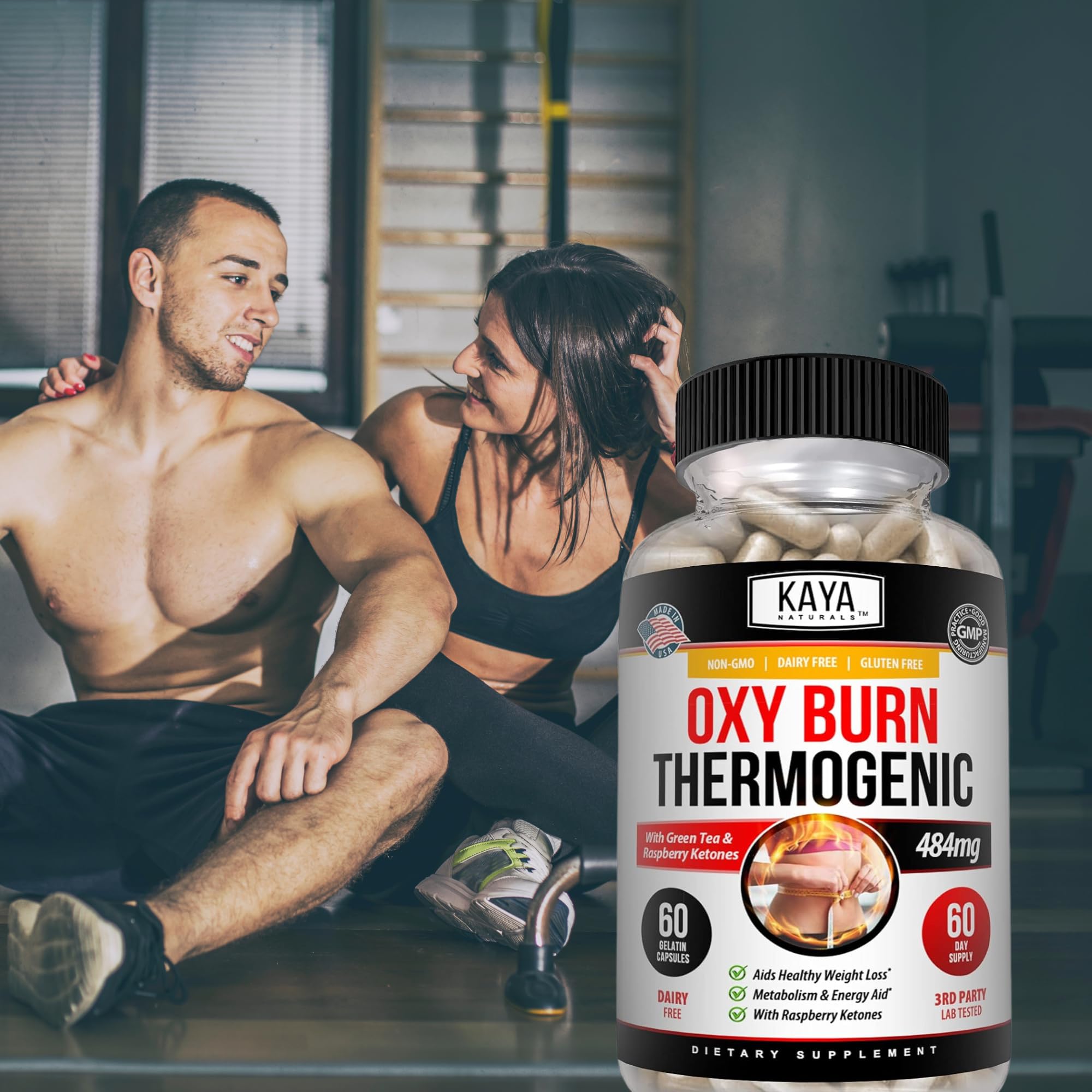 Kaya Naturals Supreme Fat Burner - Weight Loss Pills Women & Men - Appetite Suppressant Supplement - Powerful Thermogenic Diet Pills - Natural Energy Boost Oxy Burn 60 Count