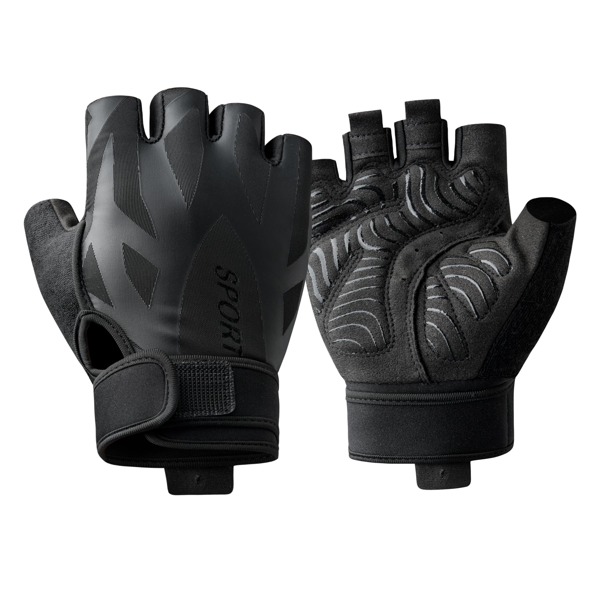 YIDATIKER Breathable Weight Lifting Gloves Full Palm Protection, Workout Gloves for Gym, Cycling, Exercise, Breathable, for Mens and Women(Black,M)