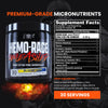Nutrex Research Hemo-Rage Extreme High Stim Pre Workout Powder | Insane Lasting Energy, Focus, Endurance & Pump Booster Preworkout Supplement | Blueberry Lemonade 30 Servings