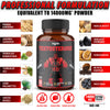 agobi Testosterone Supplement for Men - 11 Potent Herbs - Ashwagandha, Tribulus, Ginseng & More - 60 Capsules for 1 Month