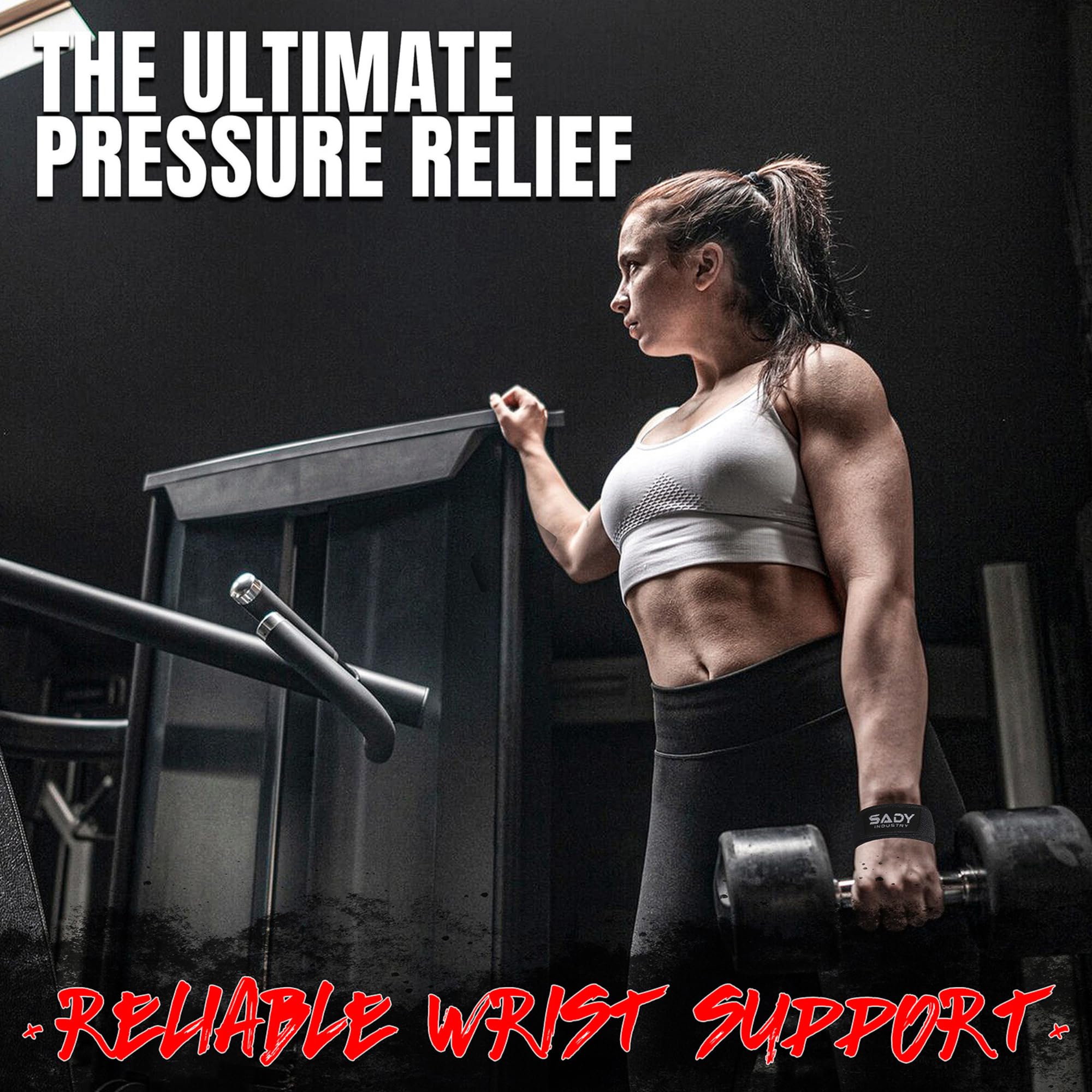 Lifting Wrist Straps for Weightlifting, Weight Lifting Straps Gym Power Workouts Lifting Straps Padded Cotton Men Women Supportive Lift Deadlift Strap (Black)