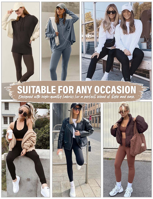 High Waisted Leggings for Women Butt Lift No See Tummy Control Buttery Soft Yoga Pants for Workout Athletic Running