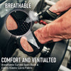WESTWOOD FOX Weight Lifting Gloves for Men Women Gym Gloves with Wrist Wrap Support for Workout Training Exercise Fitness Hanging, Pull ups for Dumbbell, Cycling (Blacks, Medium)