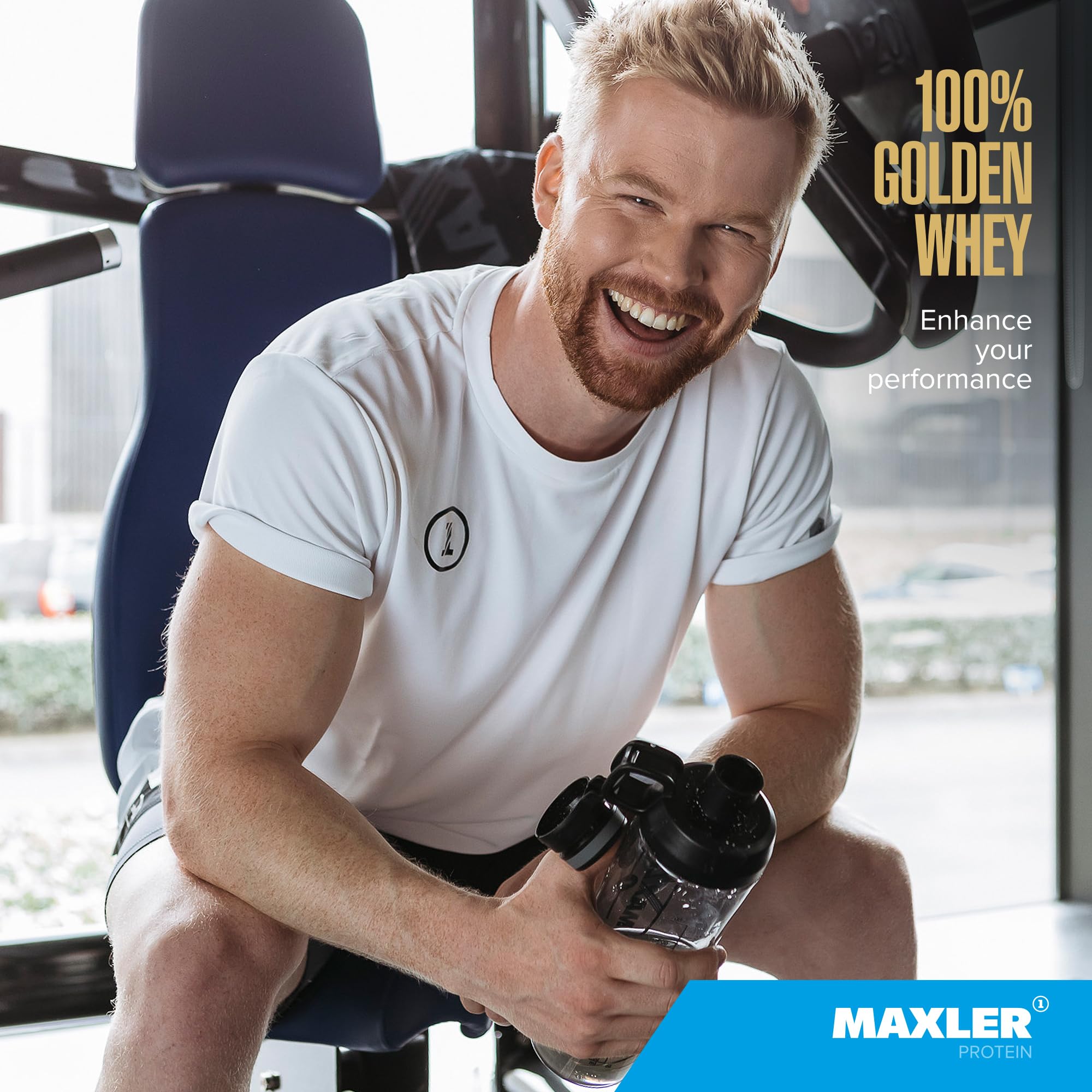 Maxler 100% Golden Whey Protein - 24g of Premium Whey Protein Powder per Serving - Pre, Post & Intra Workout - Fast-Absorbing Whey Hydrolysate, Isolate & Concentrate Blend - Vanilla Ice Cream 2 lbs