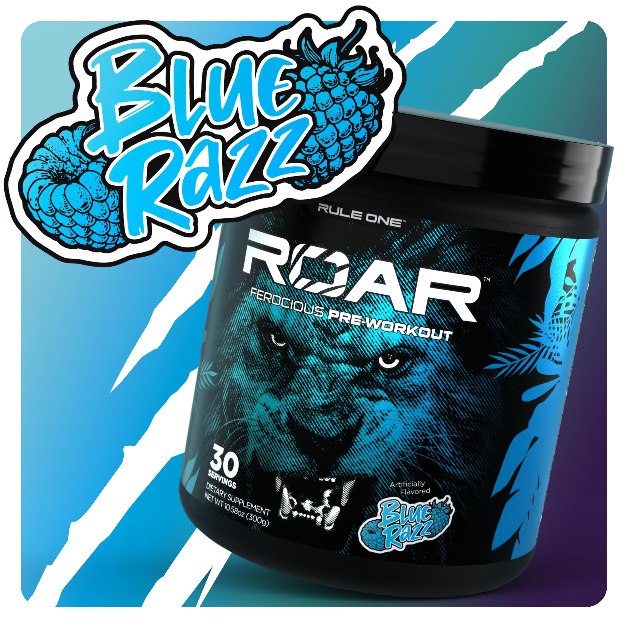 Rule 1 Roar - Pre-Workout Powder with Creatine, Beta-Alanine, Citrulline, Electrolytes & Caffeine