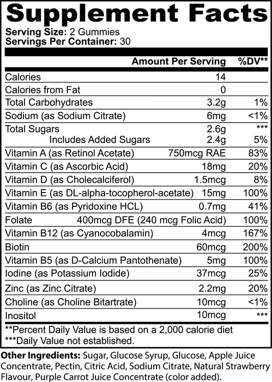 Multivitamin gummies