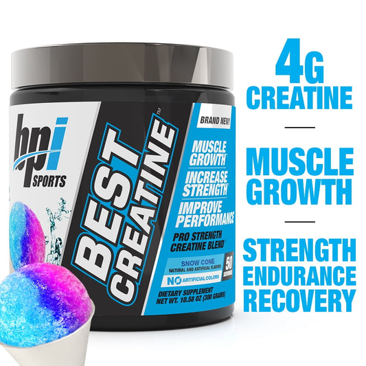 Best Creatine Powder, Snow Cone, 50 Servings