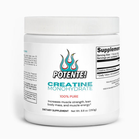POTENTE! CREATINE MONOHYDRATE – 100% PURE PERFORMANCE BOOSTER